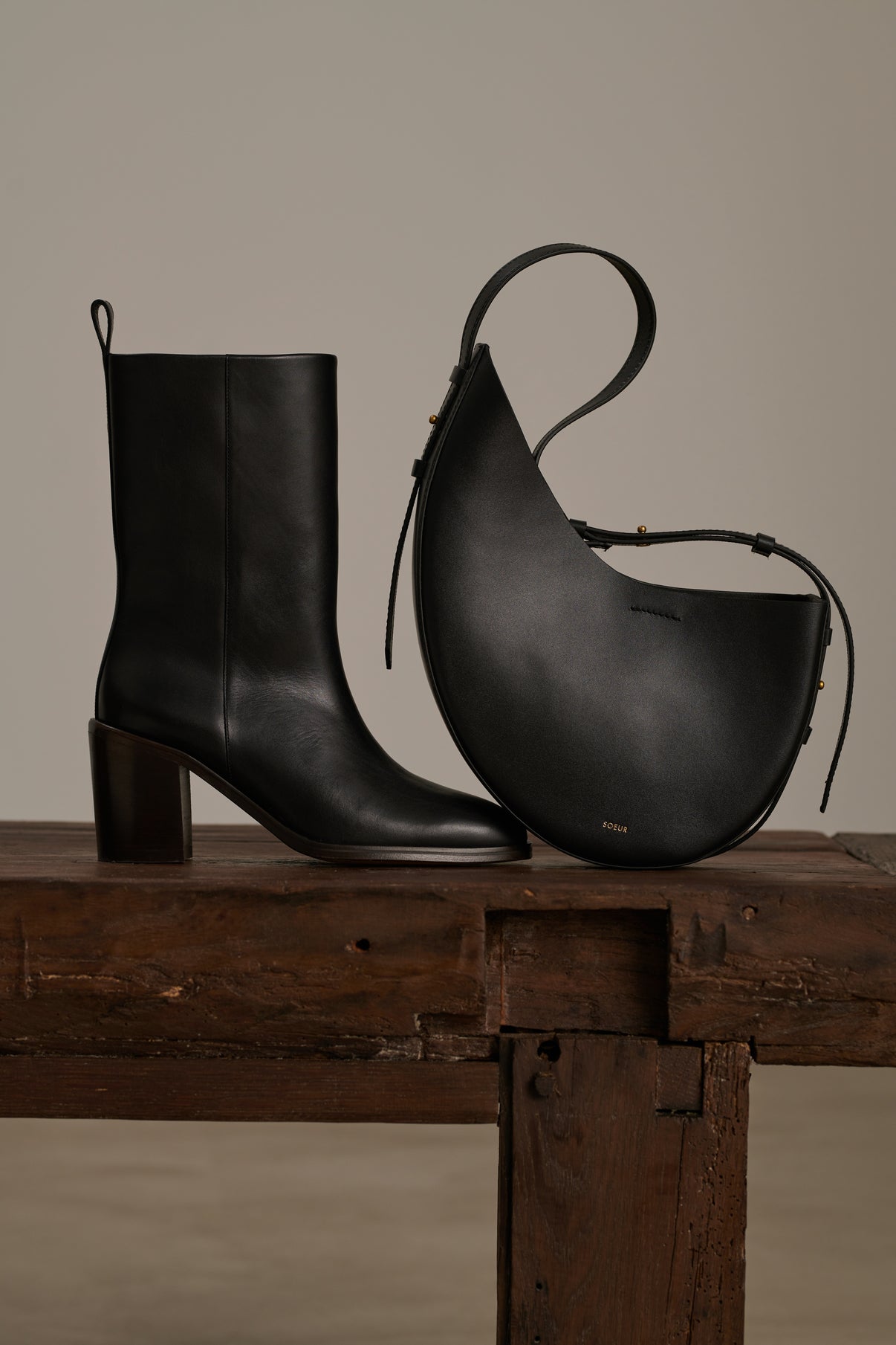 Bottines Cara - Noir - Cuir - Femme vue 7