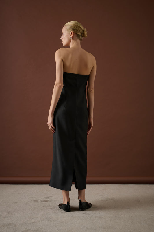 Robe Nora - Noir - Laine - Femme