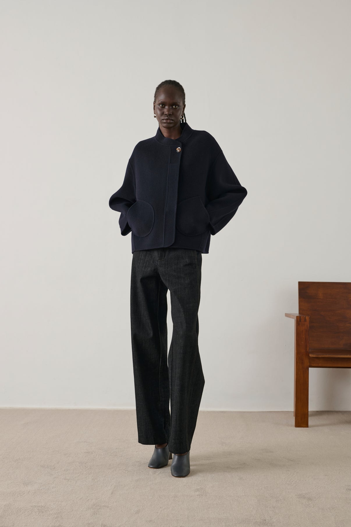 Manteau Windsor - Deep Navy - Laine - Femme vue 5