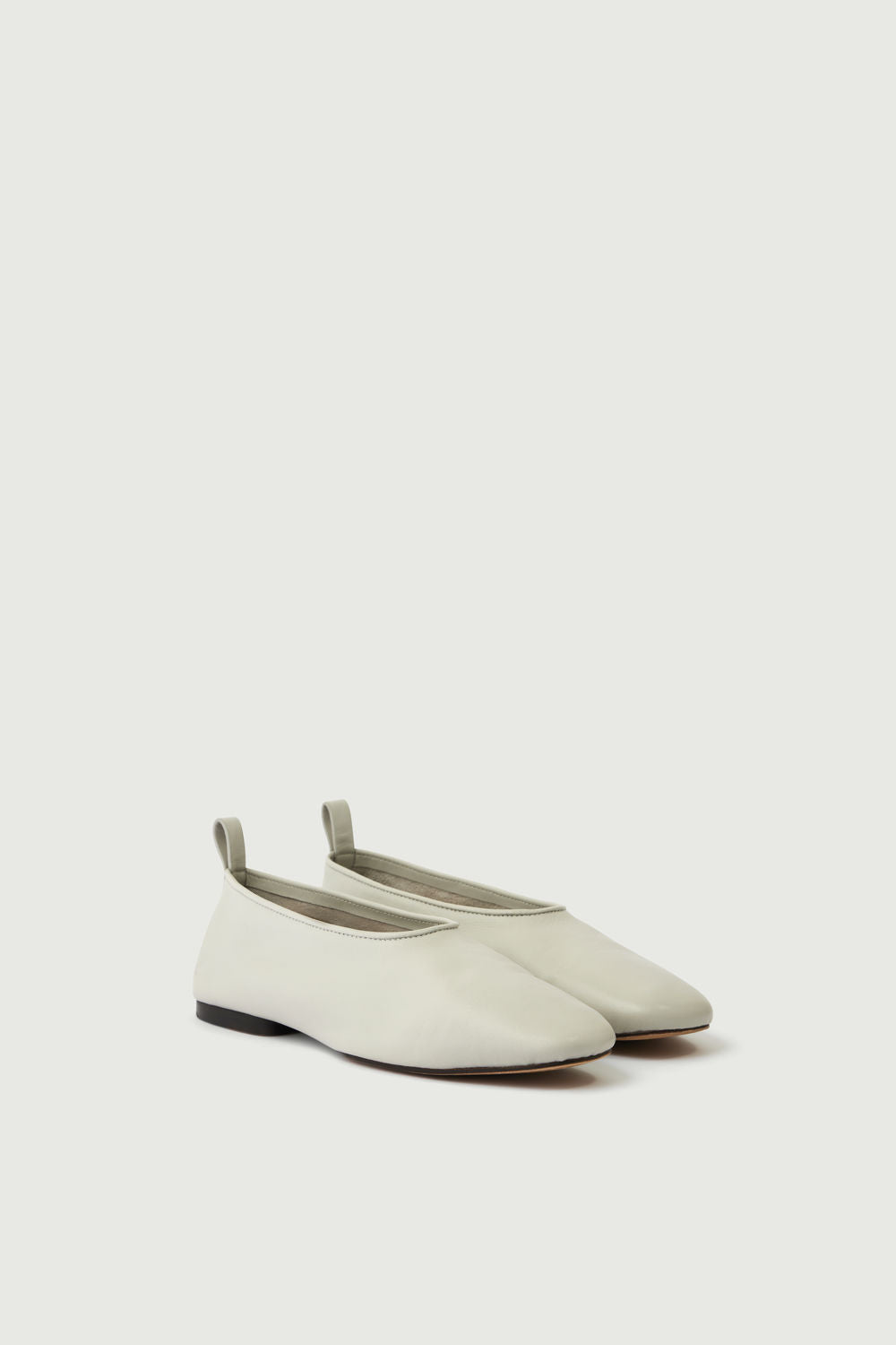 Ballerines Bala - Gris Clair - Cuir - Femme vue 4