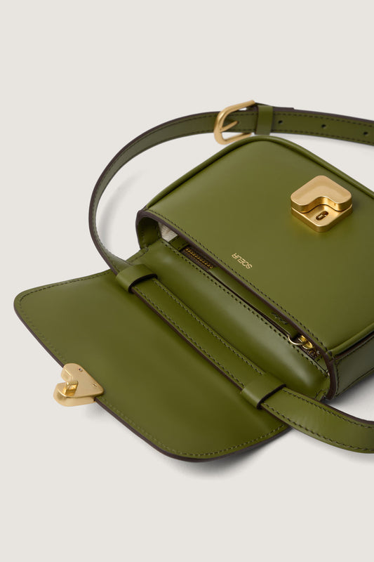 Sac Bell Very Mini - Vert Olive - Cuir - Femme